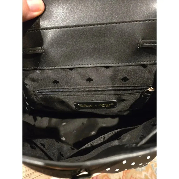 Kate Spade x Disney Minnie Mouse Polka Dot Leather Backpack - Picture 9 of 14